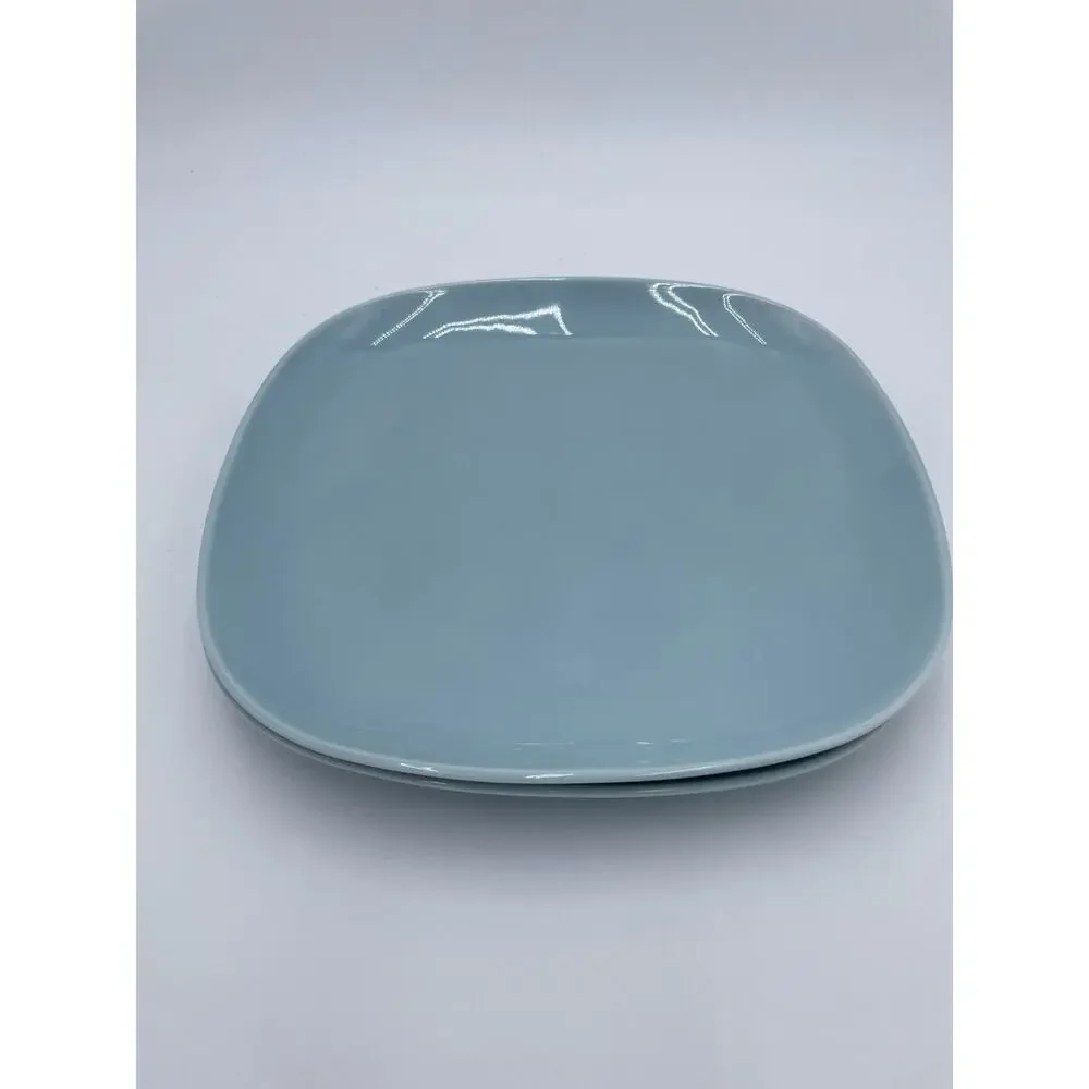 Set of 2 IKEA 365+ SUSAN PRYKE TURQUOISE BLUE SQUARE 9 3/4